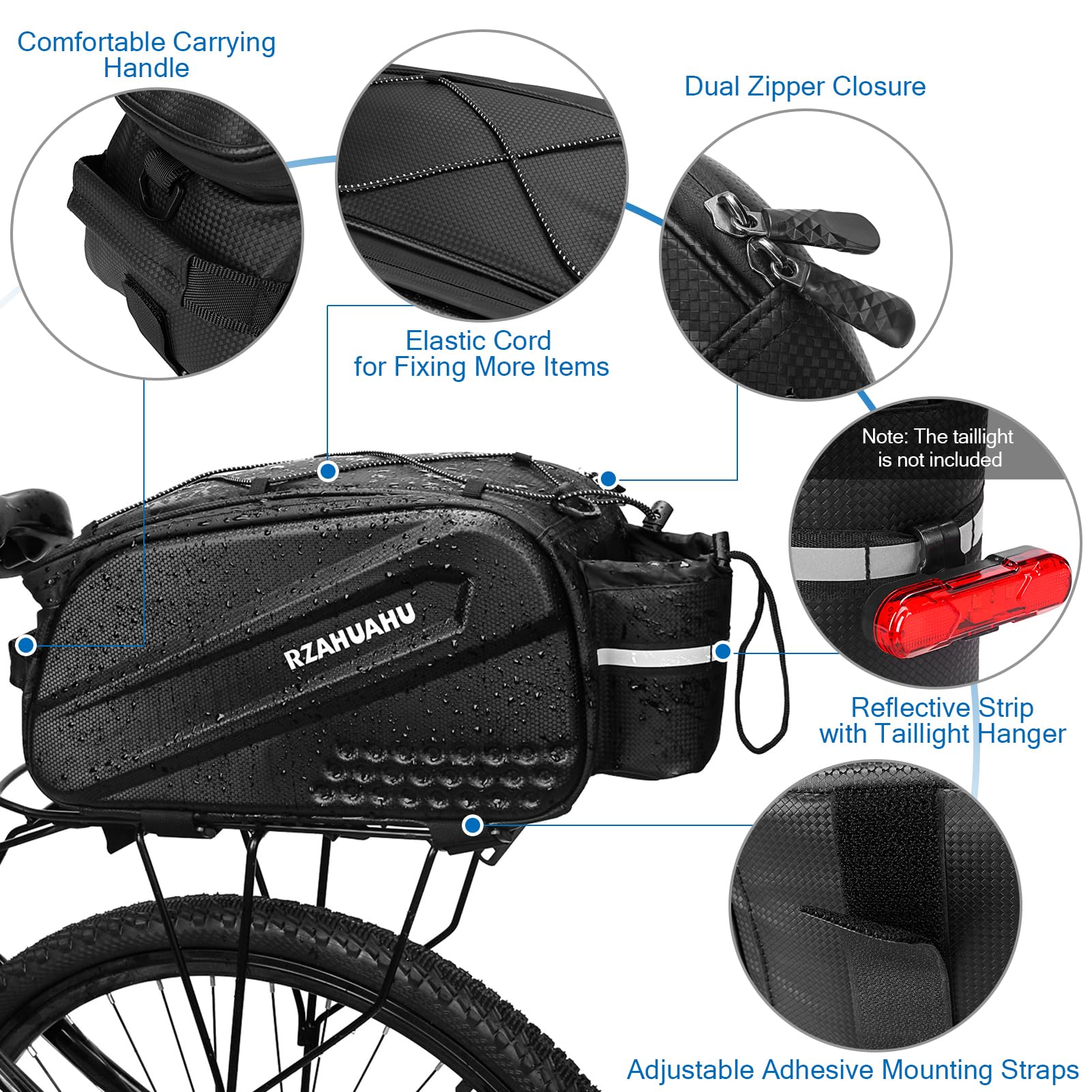Amazon.co.jp: Lixada 自転車ラックバッグ 防水 サイクリング バイク